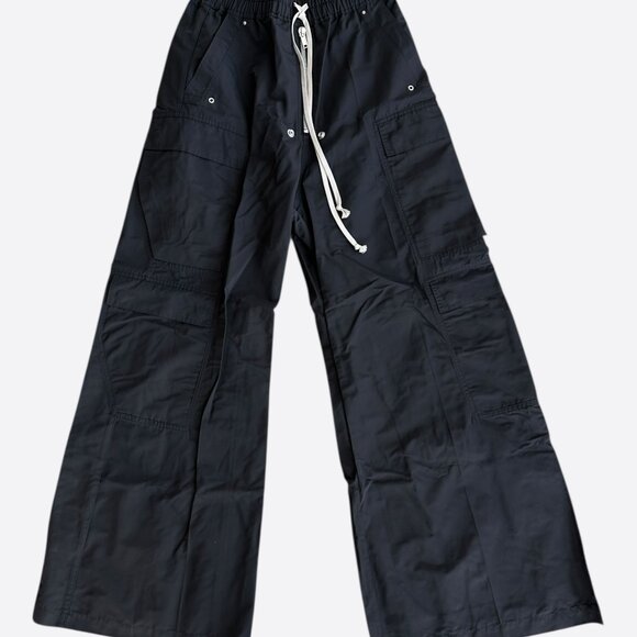 Rick Owens Black Cargobelas Tech Pants - Picture 1 of 4
